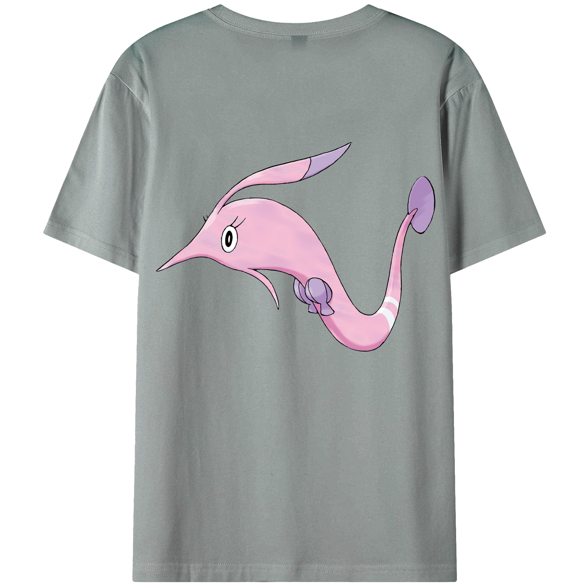 （画像用） ポケットモンスター Pokémon 綿100％ メンズ半袖Tシャツ（バックプリント） 通気性